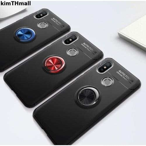 Case For Xiaomi Mi 8 Back Cover Mi8 Explorer finger ring stand holder magnet Soft phone case for Xiaomi Mi8 SE Case kimTHmall