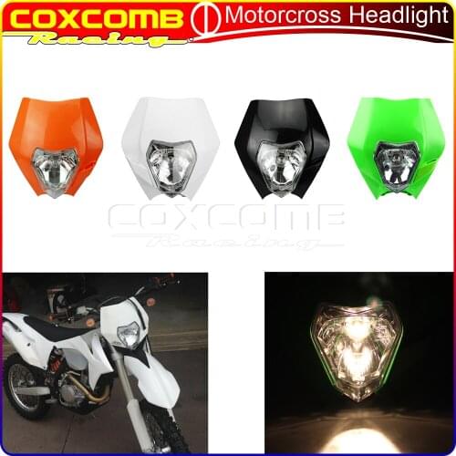 For Yamaha FE TE TC FX SX-F SX EXC XC-W XC-F SMR 125-530 450 500 Supermoto Universal Headlamp Motocross 12V Enduro Headlight