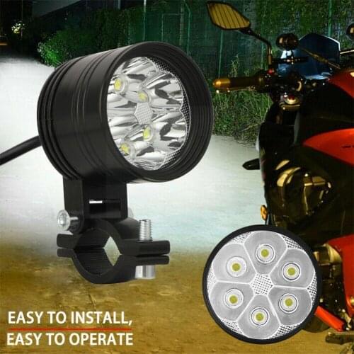 Motorcycle Led Light Headlight 6500k White Super Bright Light Lamp 6-Leds Spot Working 60W Spotlight Fog Scooters LED Motor X2Z3