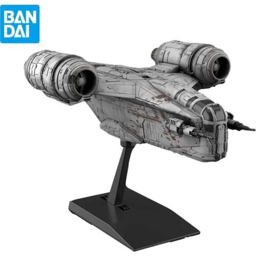 Bandai Star Wars Anime Figure Assemble Model Razor Crest Regular Version Action Figure Spaceship Birthday Gift Childrens Toys