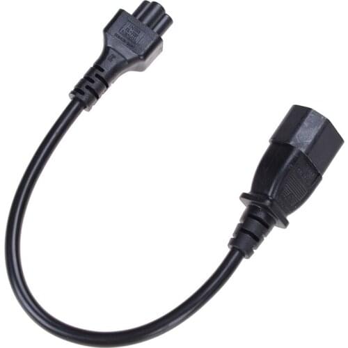 20cm IEC 320 C14 Male Plug to C5 Female Adapter Cable IEC 3 Pin Male to C5 Micky, PDU UPS Power Converter Cord