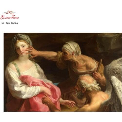 Golden panno DIY Diamond Embroidery Diamond Painting Full 5D Cross Stitch 3D Diamond Religion Needlework mosaic completely drill