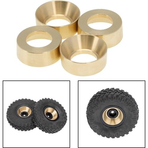 Pack of 4 1/24 RC Metal Wheel Rims Hubs for Axial SCX24 AXI90081 ,Crawler, Upgrade Parts
