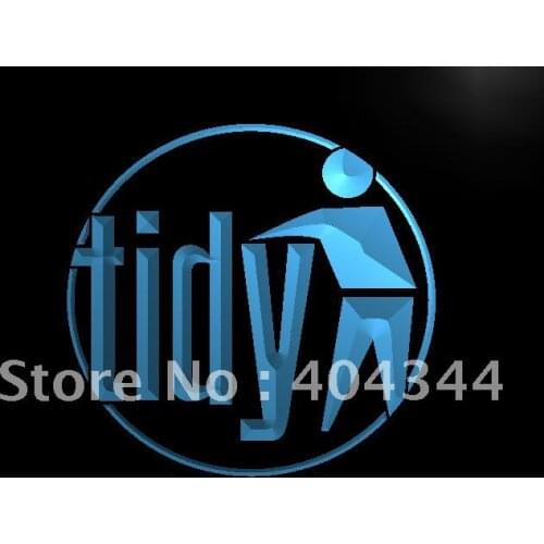 LB037- Keep Place Tidy Clean Enseigne Lumineuse Sign home decor crafts