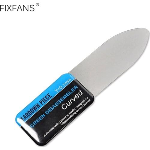 Mobile Phone Curved LCD Screen Opening Pry Tools Ultra Thin Flexible Stainless Steel Metal Spudger for iPhone Samsung Repair