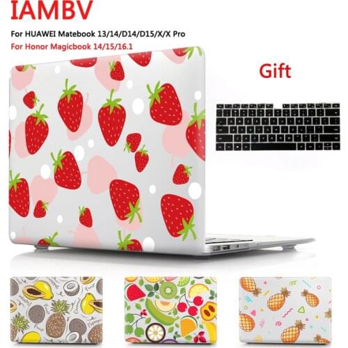 Cartoon fruit Case For huawei Matebook Mate 13 14 X Mate book X pro ,Cases for Mate book D14 D15 MagicBook14 15 16.1+gift