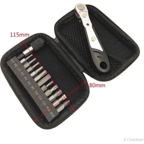 Mountain Bike Torque Wrench Repair Tool Set Allen Key Repair Socket Bicycle Spanner Wrenches N19 20 Dropshipping