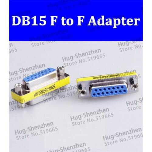 Female to Female 2Row 7P+8P 15P Adapter 7P/8P DB15 Connector DB15Pin two Row data transmission protect joint 15P Connector 50pcs