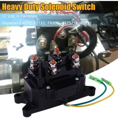CARPRIE Relay Switch 12V Solenoid Relay Contactor Winch Solenoid Switch Thumb for ATV UTV Universal Heavy Duty Solenoid Switch