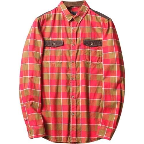 Summer Pure Cotton Thickened Fashion Splicing Small Pointed Collar Long Sleeve Shirt Outdoor Sport Camping Students Clothing Top