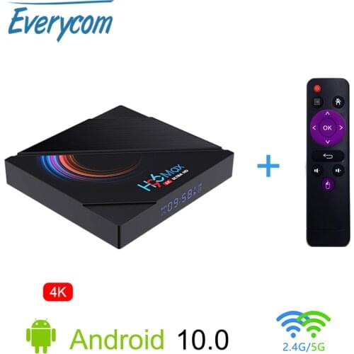 Everycom H96MAX Tv Box Android 10.0 H616 4GB 32GB 64GB 6K 2.4G 5G WiFi Media Player Set Top Box Wifi Bluetooth HDMI-compatible