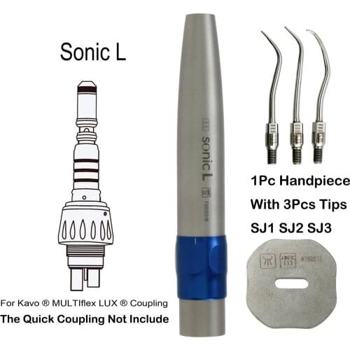 Sonic L Kavo SONICflex Dental Hygienist Fiber Optic Air Scaler Handpiece 3 Tips Air Scaler Sonic L Features