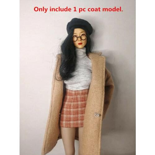 1/6 Scale Female Soldier Clothes Coat Model for 12" Action Doll Toys