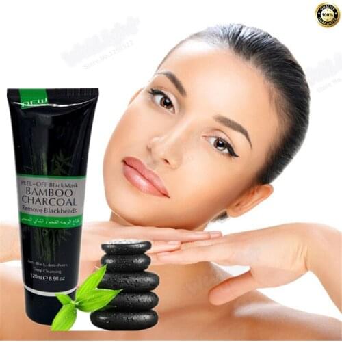 120ml Active Bamboo charcoal Black Mask Black Head Blackhead Remover Deep Cleansing Purifying Peel-off Black Head EX Pore Strip