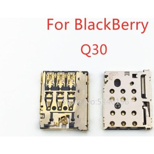 2-10pcs Sim Card Reader Tray Socket connector Slot Holder For BlackBerry Grand Prime Q30 Phone