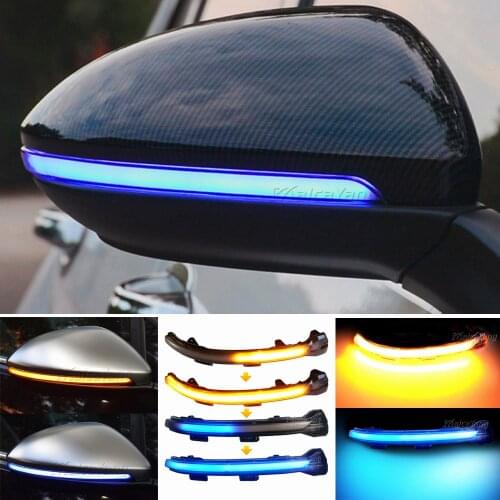 2PCS Side Mirror Indicator Dynamic Blinker LED Turn Signal Light For VW Golf 7 MK7 7.5 GTI R Sportsvan Touran L II 2014 2018