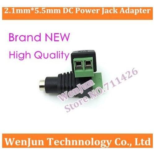 20PCS Hot Sale 2.1mm*5.5mm Male & Female DC Power Jack Adapter Connector Plug for CCTV Camera