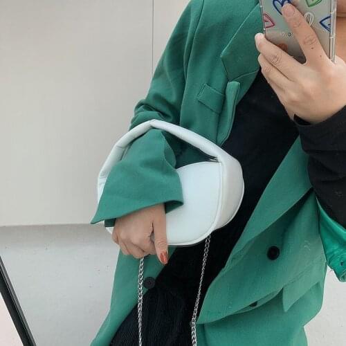 2021 Chain PU Leather Crossbody Bags for Women Summer Trendy Shoulder Handbags and Purses Lady Party Fashion Tote