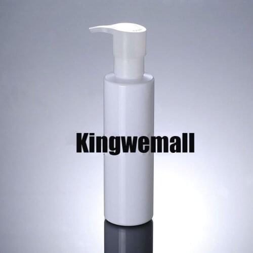 300pcs/lot Capacity 200ml,white lotion liquid oil Pump/Cosmetic Packaging bottles,empty container,drop shipping,FWJ39