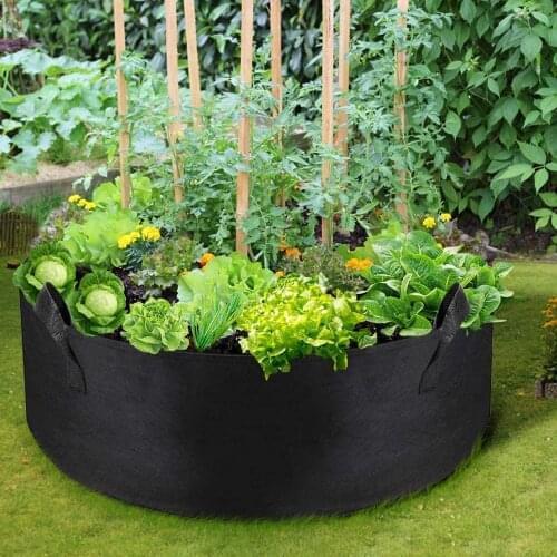5size Big Plant Seedling Grow Bags Pot Home Garden Tools Potato Strawberry Fabric Vegetable Jardin Seedling Growing Pots