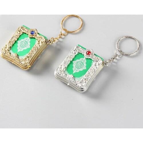 Arabic Quran Book Mini Pendant Keychain Bag Car Hanging Key Ring Hig Quality Birthday Gift 2020 new