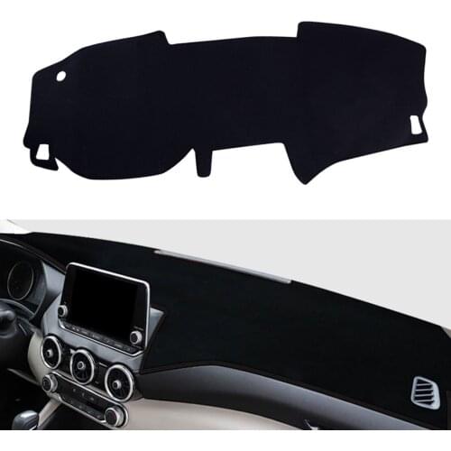 Polyester Black Dashboard Sun Visor Cover Dash Mat Protector Pad Fit For Nissan Sentra 2020 2021