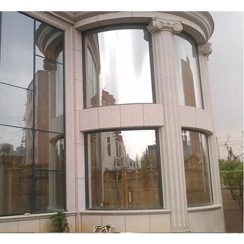 Home Decor Mirror Silver Unidirectional Sunscreen Window Film Auto Glass Protective Film Protect Anti-Privacy Curtain many size