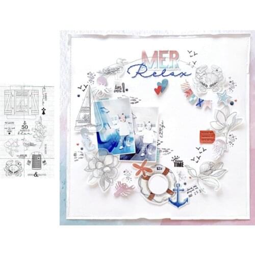 French Transparent Clear Stamps for DIY Scrapbooking/Card Making/Kids Christmas Fun Decoration Supplies