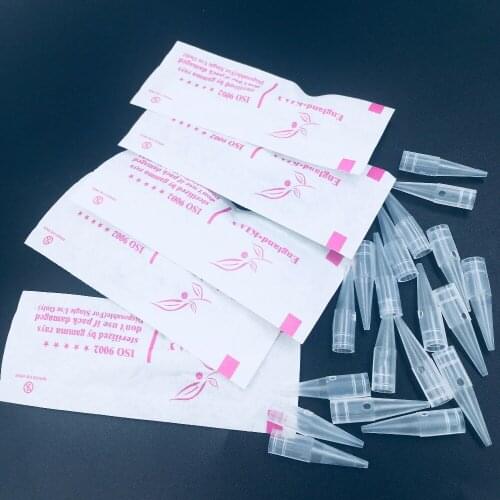 Fresshipping 100Pcs/Lot Plastic 3R Permanent Makeup Tattoo Needle Tips Sunshine Machine 3R Needle Tip Wholesale