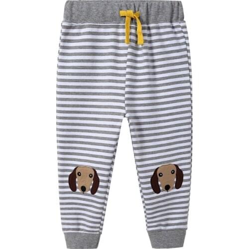 Funnygame New 2021 Cartoon Childrens Long Pants Cotton Cute Boys Girls Sweatpants for Autumn Spring Kids Trousers Pants