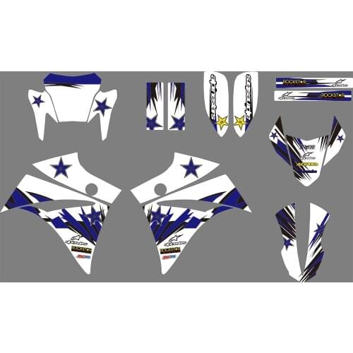 0975 Motorcycle Team Graphic & Backgrounds Decal Sticker Kits for Yamaha XT660R