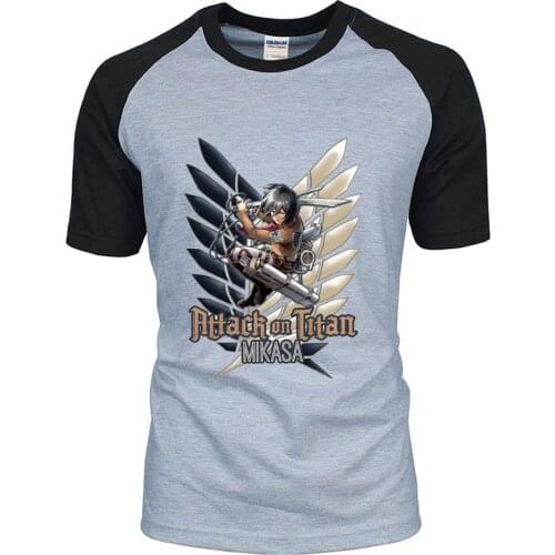 Japanese Anime Attack On Titan T Shirt Wing Of Freedom Tshirts T Shirts Men Summer Short Sleeve Tees Round Neck Tops T-Shirts