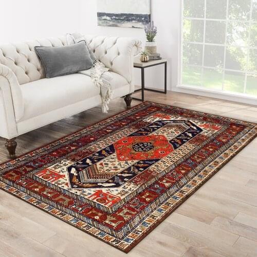 Red white color bird animal ethnic patterned carpet modern carpet living room carpet free shipping soft textured carpet