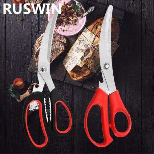 Stainless Steel Kitchen Scissors Tool Multipurpose Purpose Shears Tool for Meat Vegetable Barbecue Tool Scissors Kitchen Supply