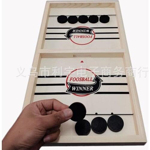 Table Board Games Hockey Board-Game Fast Hockey Sling Puck Game Paced Sling Puck Track Play Games Family Games adult Child 2020