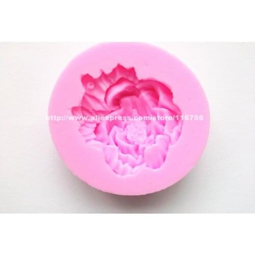 New! Free Shipping Flower Shaped Silicone Mold Cake Decoration Fondant Cake 3D Food Grade Silicone Mould 180