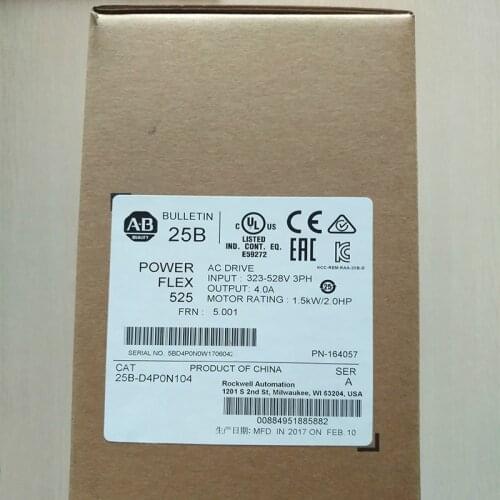 Original AB 25B-D4P0N104 PowerFlex 525 1.5kW