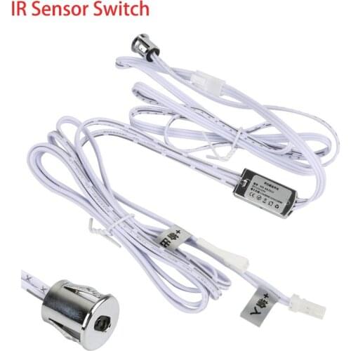 DC 12V-24V IR Sensor Switch Infrared Light Switch For LED Lamps LED Strips Motion Sensor Hand Wave For Wardrobe Cabinet