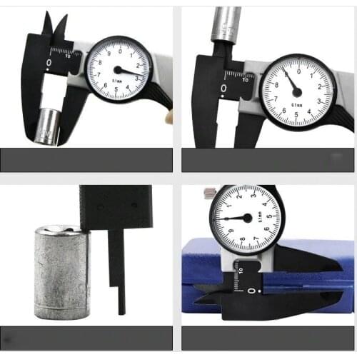 Plastic vernier caliper with dial plastic caliper gauge Vernier Calipers 150mm 6inch dial caliper 0-150MM Pure