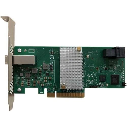 Eastforfuy Avago LSI SAS 9300-4I4E LSI00348 LSISAS3008 8 port RAID SFF8643 SFF8644 NO cache HBA PCI-E3.0 x8 Controller Card