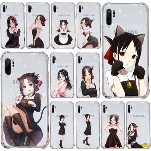 Anime Kaguya Sama Lk Phone Case Transparent For Samsung Galaxy A71 A21s S8 S9 S10 plus note 20 ultra