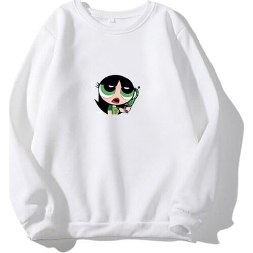 2020 New Buttercup Power Aesthetic Girls Round Neck Pullover Long Sleeve Casual Unisex Sweatshirt Hoodie Harajuku Hip Hop Top