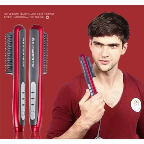 KD-388B PTC Heating Electric Ceramic Hair Straightener Combs Brush Straightening Irons Smooth Brush Comb Iron Styling Tool
