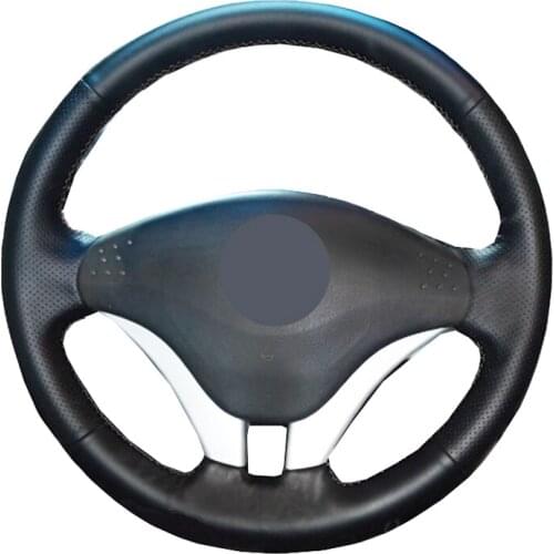 Hand Sewing 18 Styles Car Steering Wheel Cover Cow Leather Suede Volant For Mitsubishi Pajero 2008 2009 2010 2011 V73 2011 L200