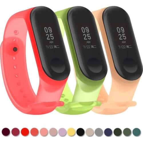 TPU Silicone Strap For Miband M6 M5 Replacement Bracelet For Mi Band 5 6 Sport Wrist Strap For Xiao Smartwatch Wristband New
