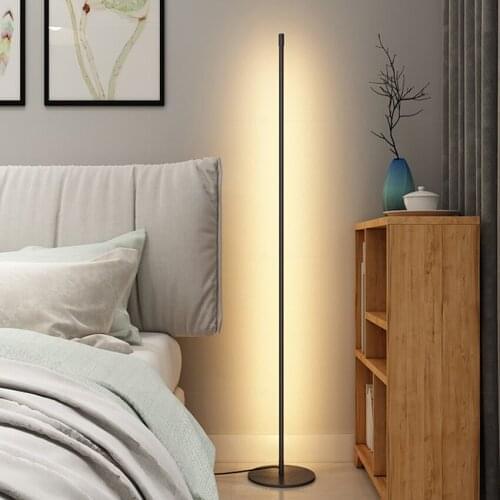 Modern LED Floor Lamp Dimming Minimalist Standing Lamp Living Room Bedroom Study Corner Floor Light Indoor Lighting Fixtures