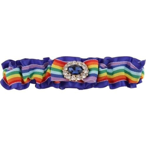 Diamante Lace Garter w/ Rhinestone Decor Hen Stag Party Gift