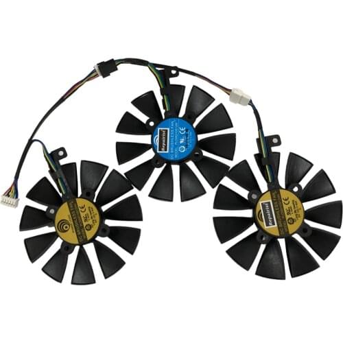 STRIX GTX 1080/1060/1070/980Ti RXVEGA GPU VGA Cooler Graphics Fan For ASUS RX VEGA 64/56 RX480 RX580 Video Fards As Replacement