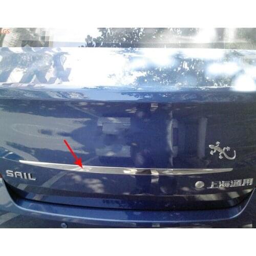 High-quality stainless steel rear trunk door decorative strip tailgate decorative strip car styling For Chevrolet SAIL 2010-2013