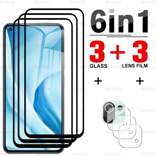 For Mi 11 Lite 5G Black edge tempered glass for xiaomi xaiomi mi11 mi 11 lite full cover front protective glass lens safety film